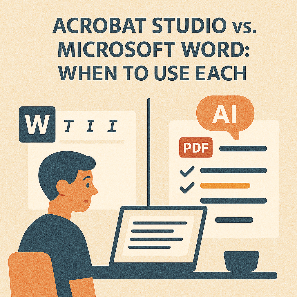 Acrobat Studio vs. Microsoft Word: When to Use&nbsp;Each