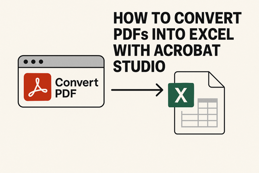 How to Convert PDFs into Excel with Acrobat&nbsp;Studio