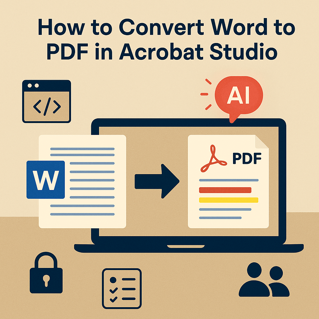 How to Convert Word to PDF in Acrobat&nbsp;Studio