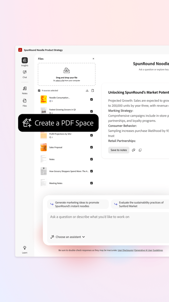 How to Create PDF Spaces in Acrobat Studio ( photo credits by Adobe)