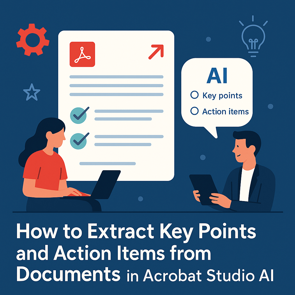 How to Extract Key Points and Action Items from Documents in Acrobat&nbsp;Studio