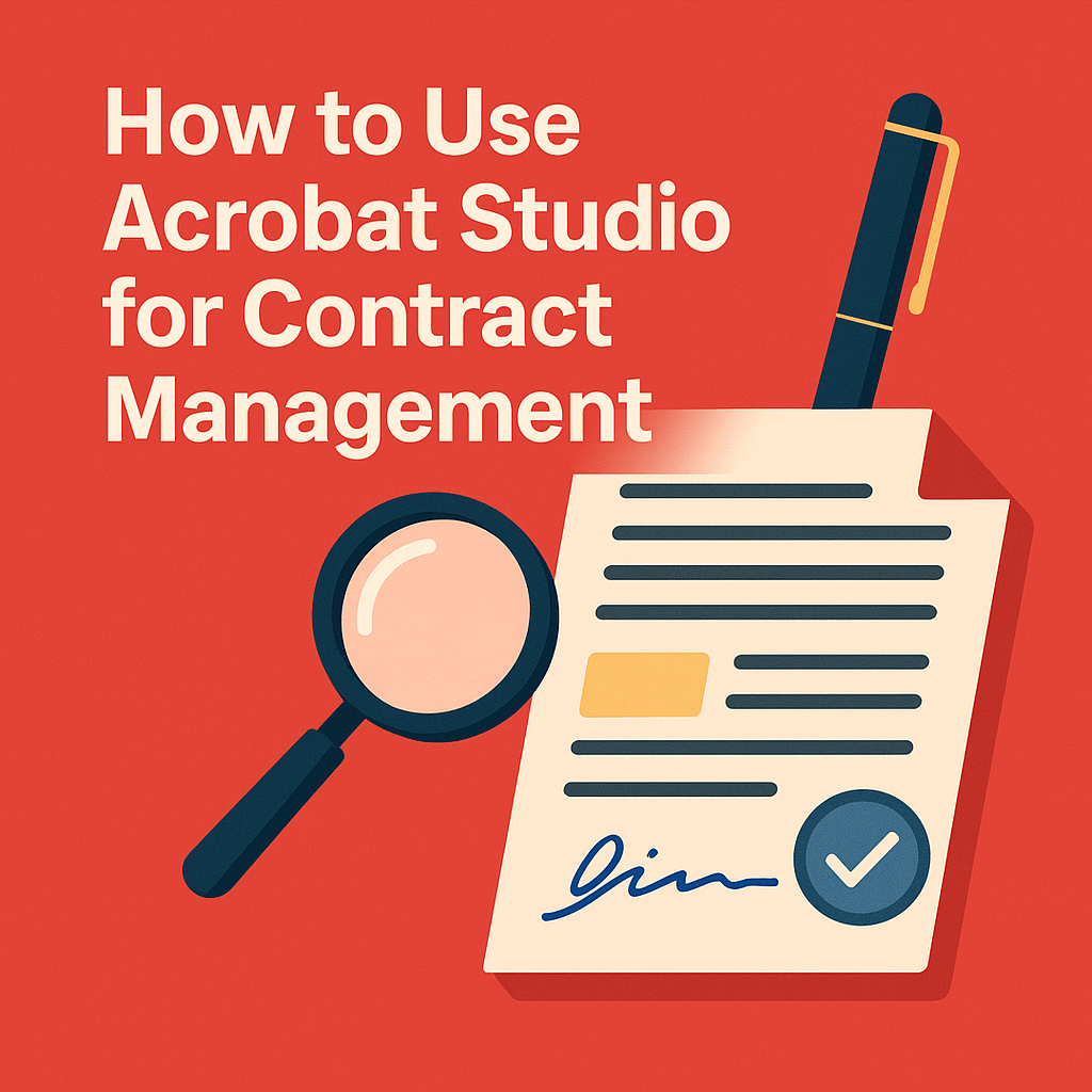 How to Use Acrobat Studio for Contract&nbsp;Management
