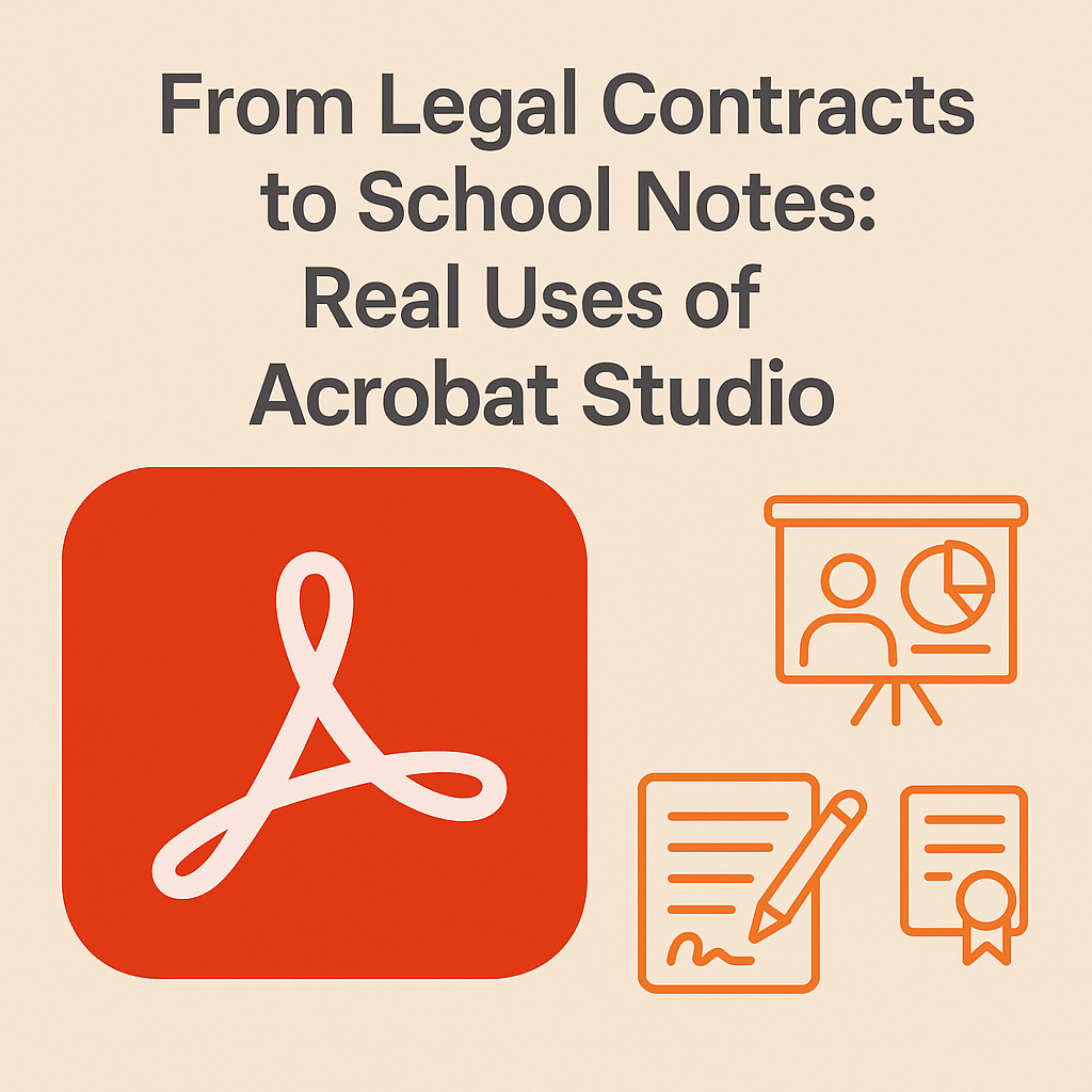From Legal Contracts to School Notes: Real Uses of Acrobat&nbsp;Studio