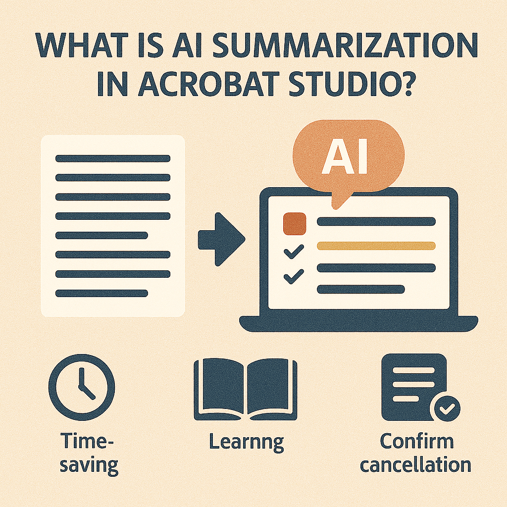 What is AI Summarization in Adobe Acrobat&nbsp;Studio?
